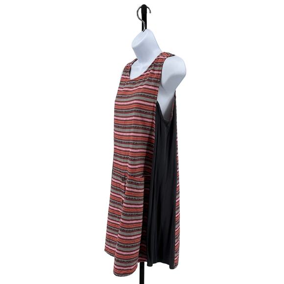 Dagg & Stacey Dress Multicolor Gray Women 6 Striped Sleeveless Shift Mini Casual - Picture 6 of 8
